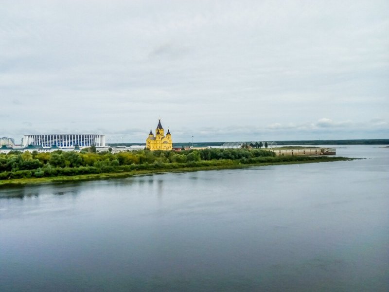 Река Волга город Нижний Новгород
