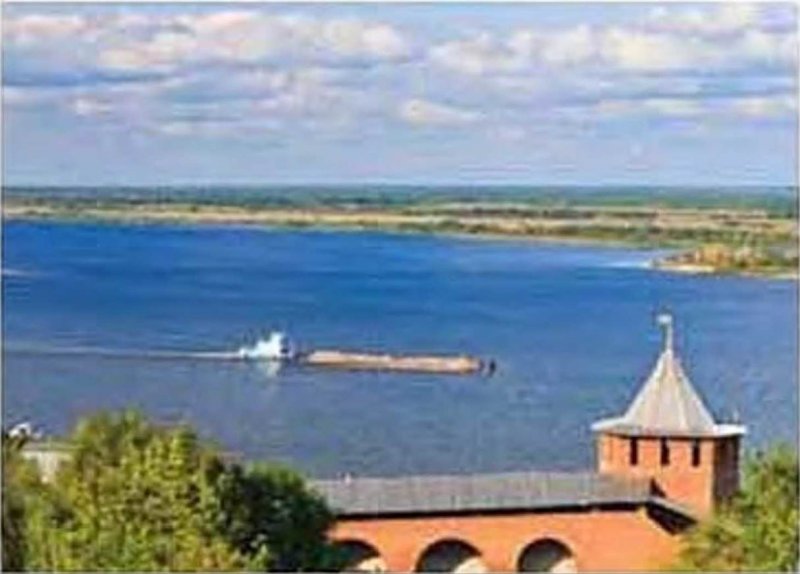 Река на Волге на н. Новгороде