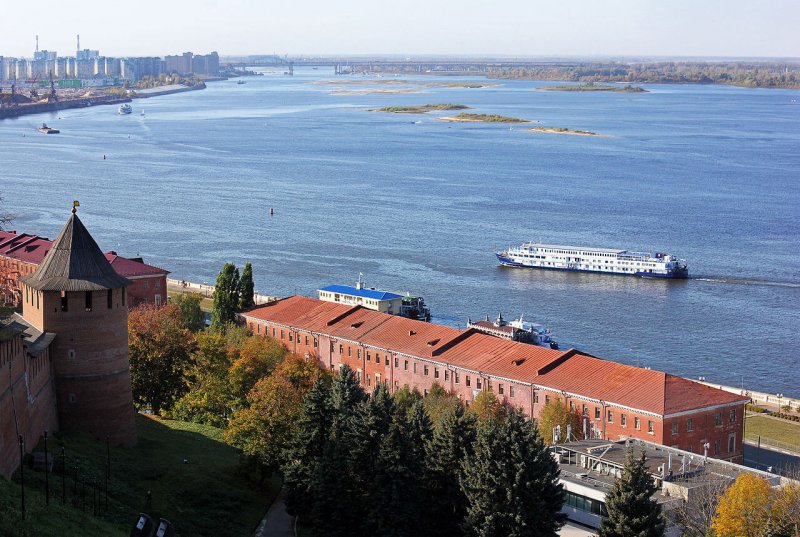 Слияние рек Волга и Самара