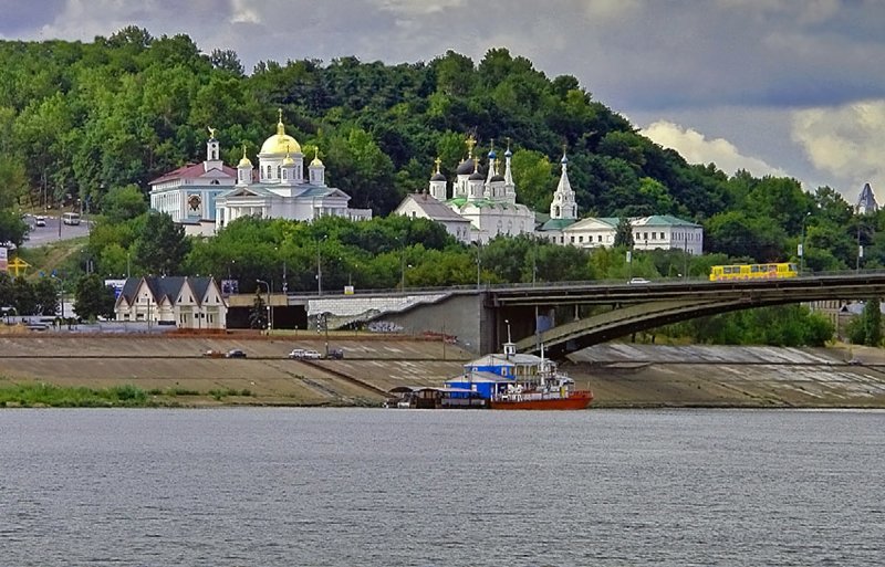 Благовещенский монастырь Нижний Новгород с Оки