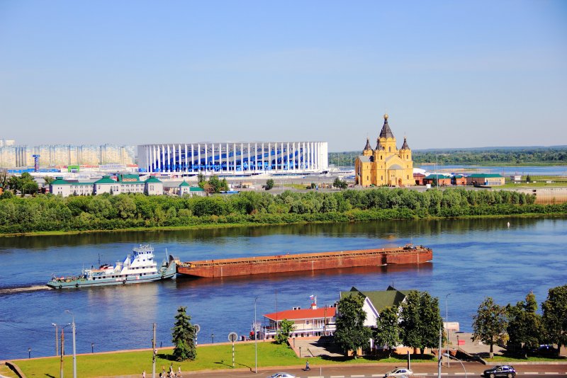 Река Волга в Нижегородской области