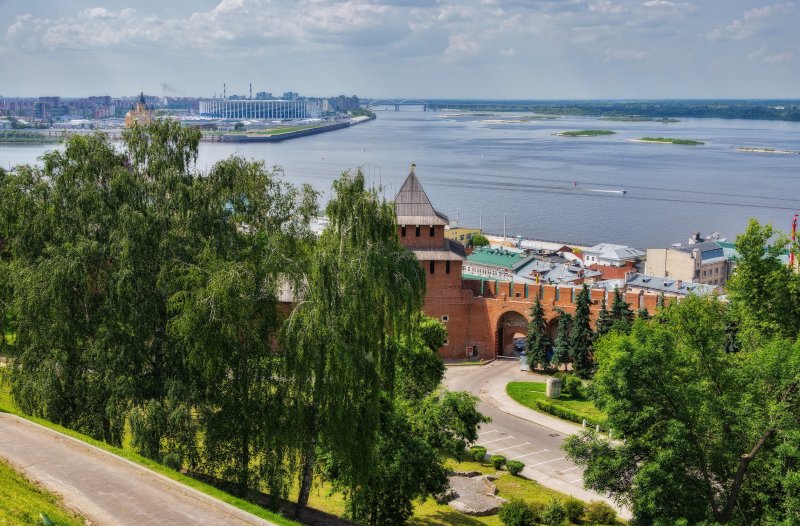 Нижний Новгород Кремль и Волга