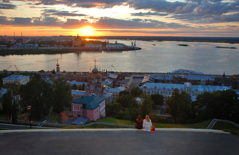 Ока и Волга в Нижнем Новгороде