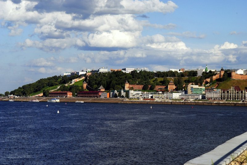 Нижний Новгород на берегу Волги