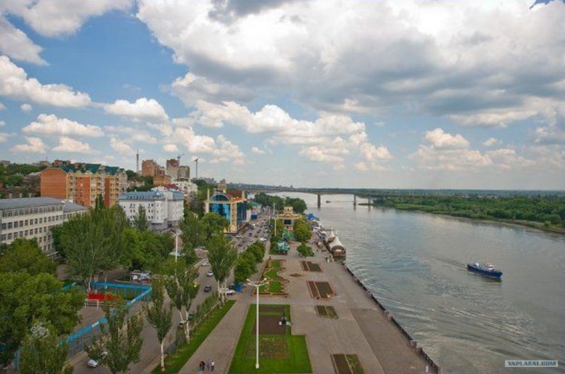 Левый берег Ростова-на-Дону вид с реки