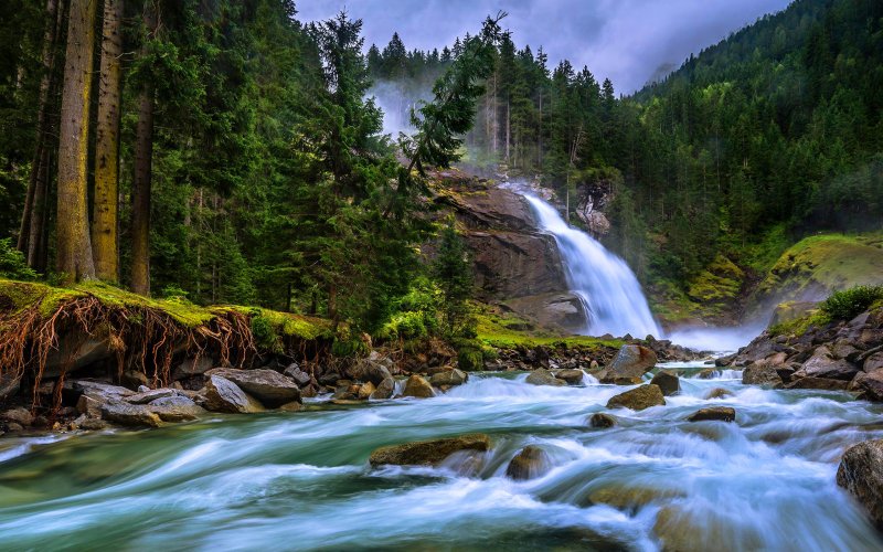 Австрия водопад Криммлер