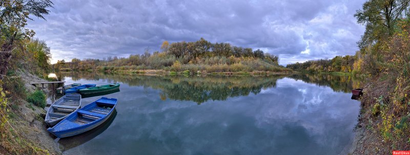 Река Хопер в Урюпинске осенью