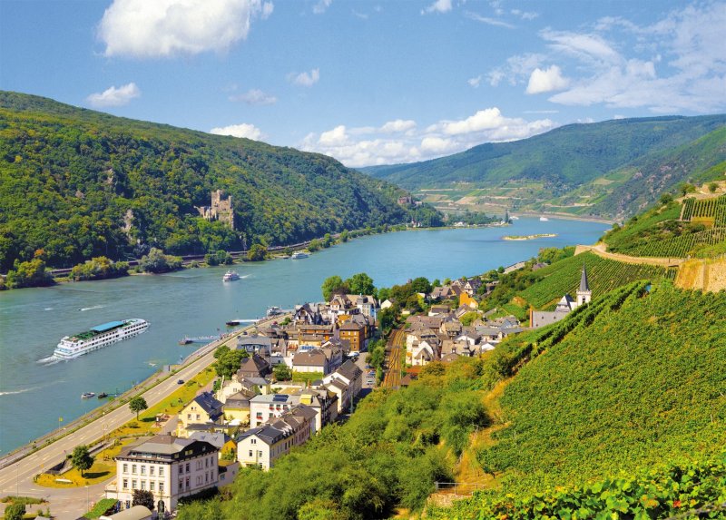 Река Рейн в Лихтенштейне