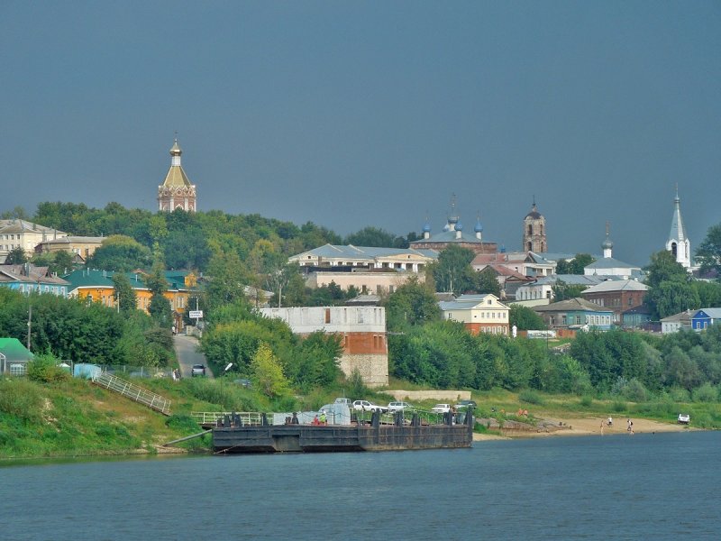 Река Ока в Рязанской области город Касимов