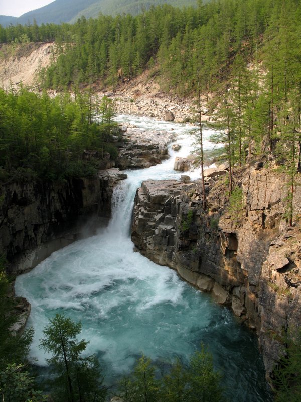 Водопад апсат в Забайкальском крае
