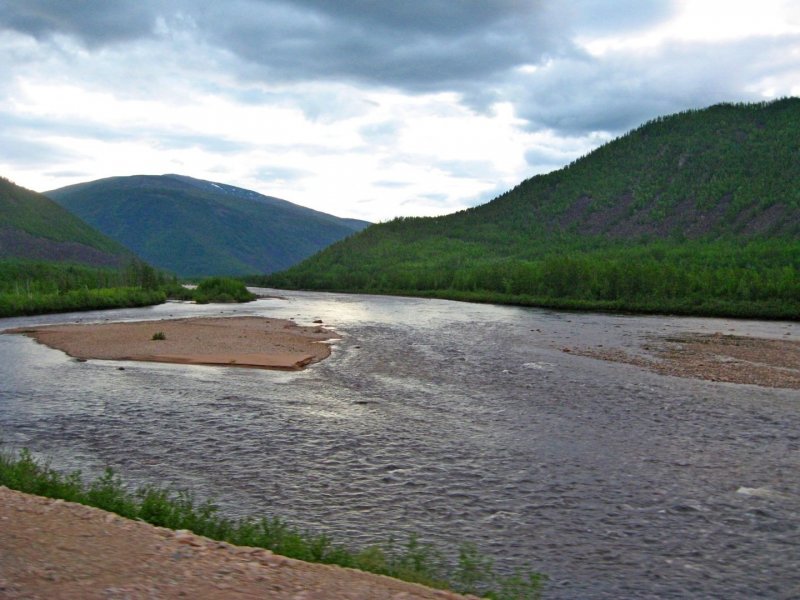 Река Олекма Забайкальский край