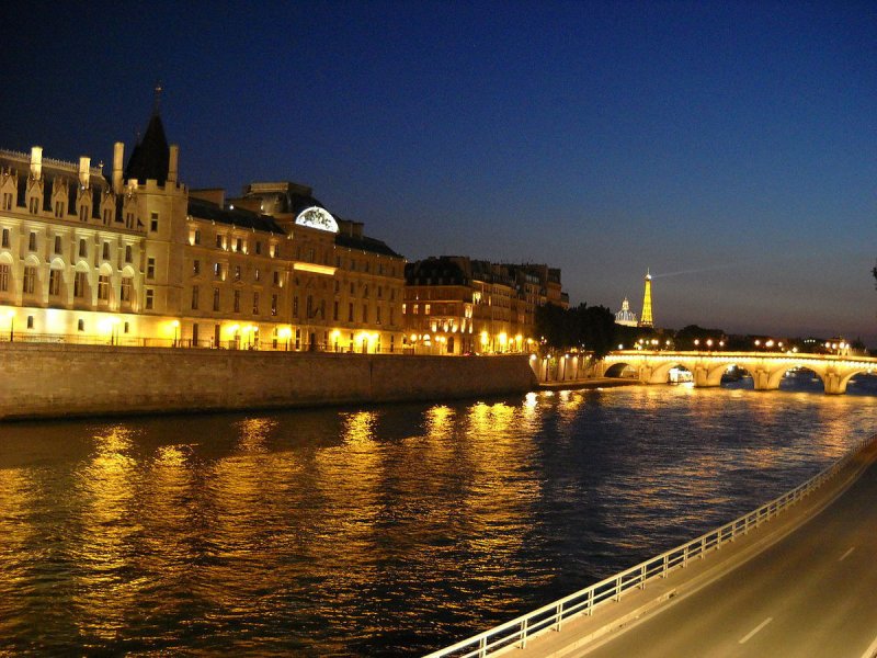 Сенна река мост в Париже