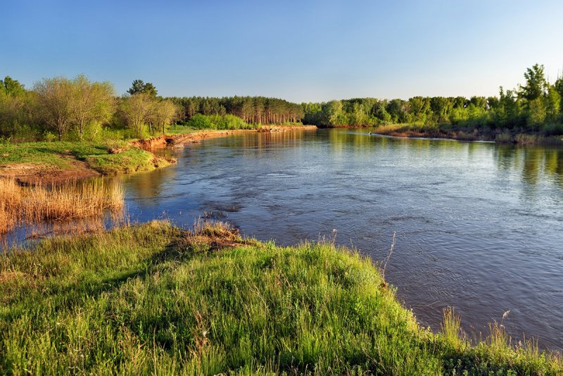 Река Урал в Оренбургской области