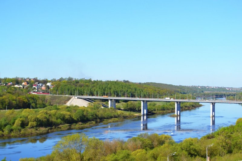 Калуга река Калужка мост
