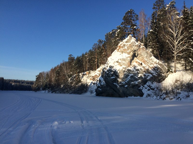 Зимний пейзаж Чусовой