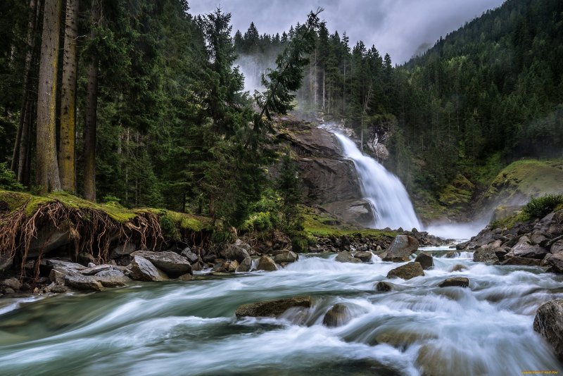 Австрия водопад Криммлер