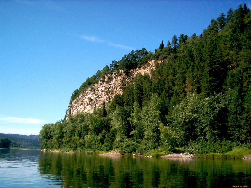 Кемеровская область природа река Томь