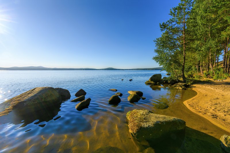 Берег озера Таватуй