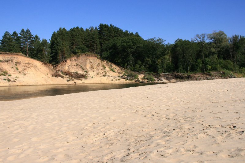 Песчаный пляж река Хопер