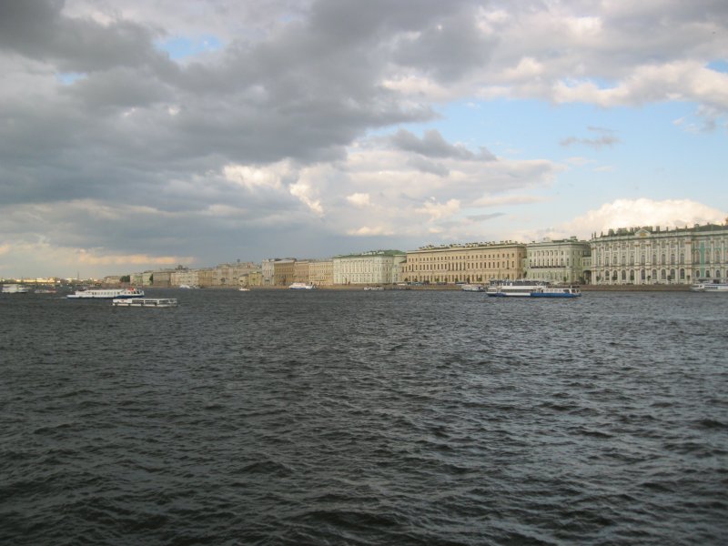 Биржа Санкт-Петербург вид с Невы