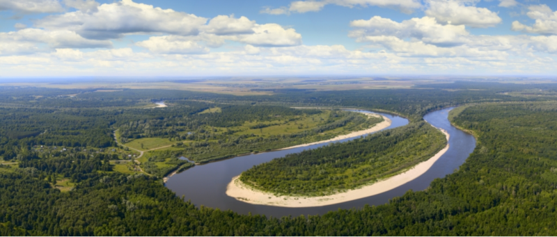 Республика Мордовия река Мокша