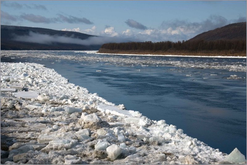 Река Лена ледостав