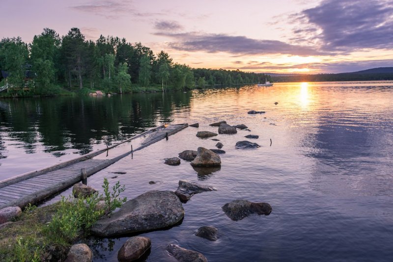 Озеро Сайма Финляндия рассвет