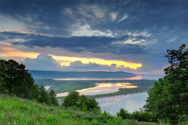 Самара Волга Жигулевские горы