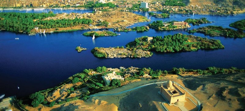 Египет Нил сверху