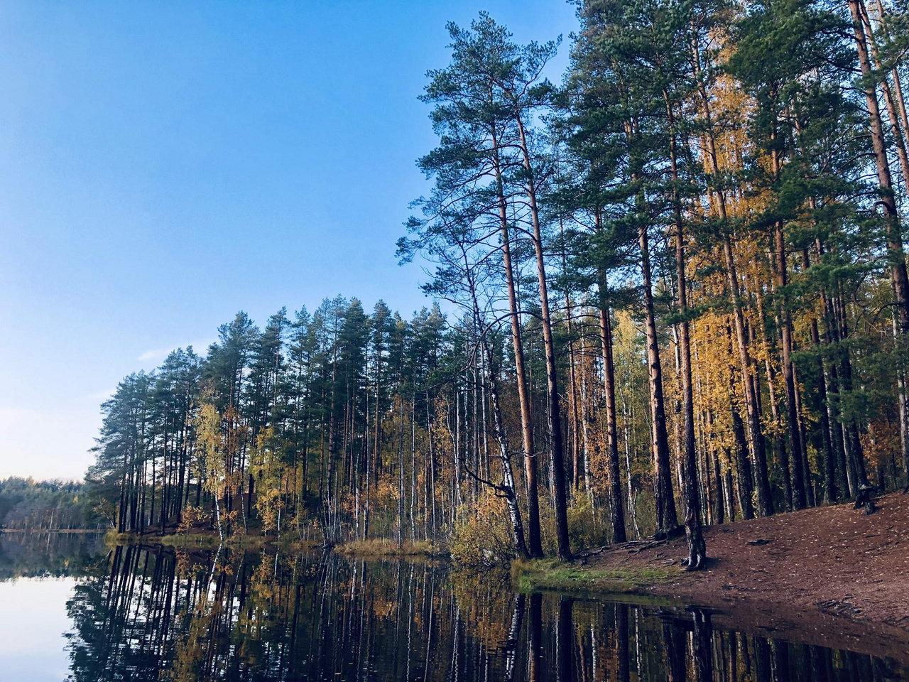 голубые озера ленинградская область семиозерье