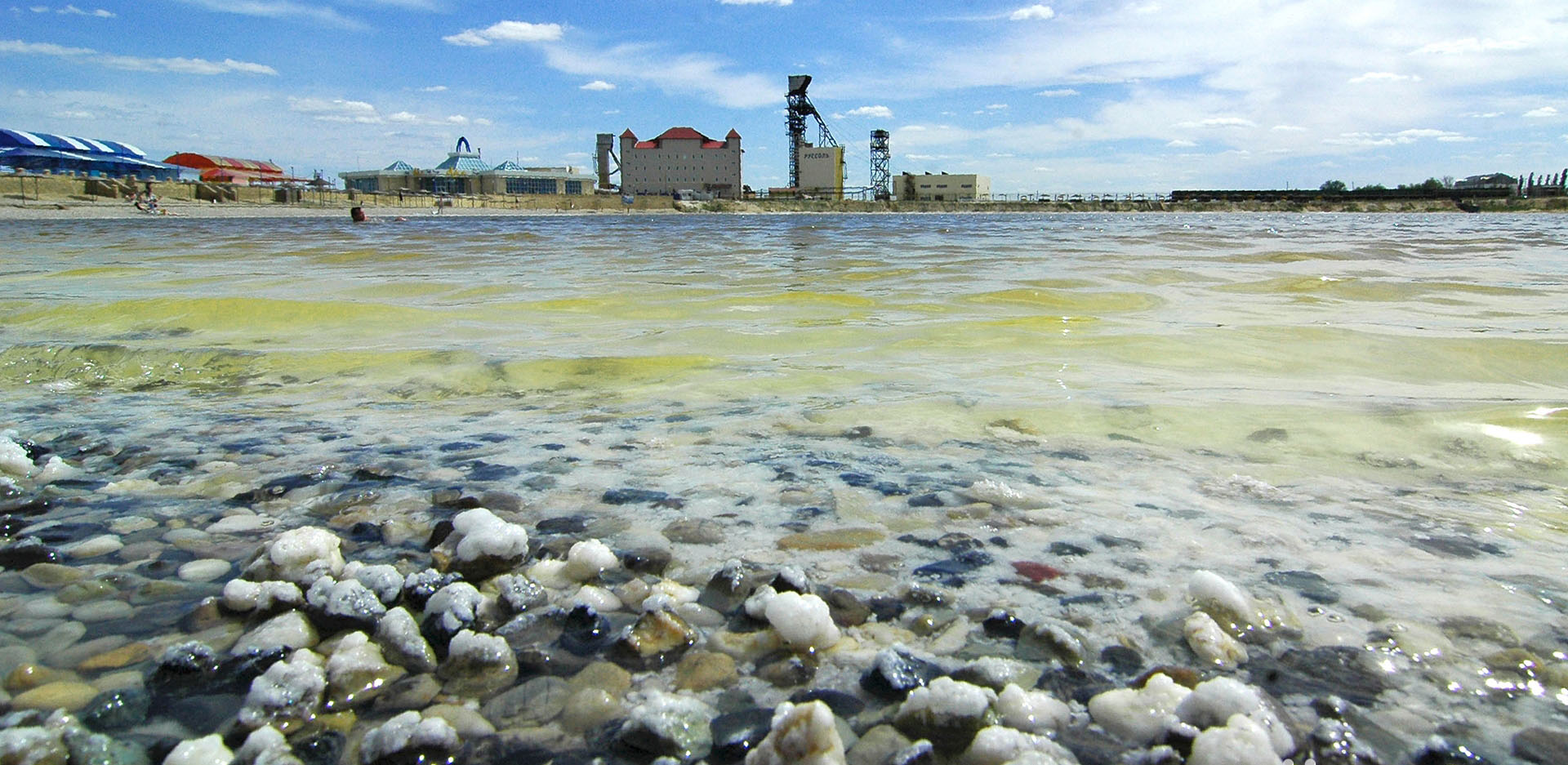 Озеро развал в соль Илецке