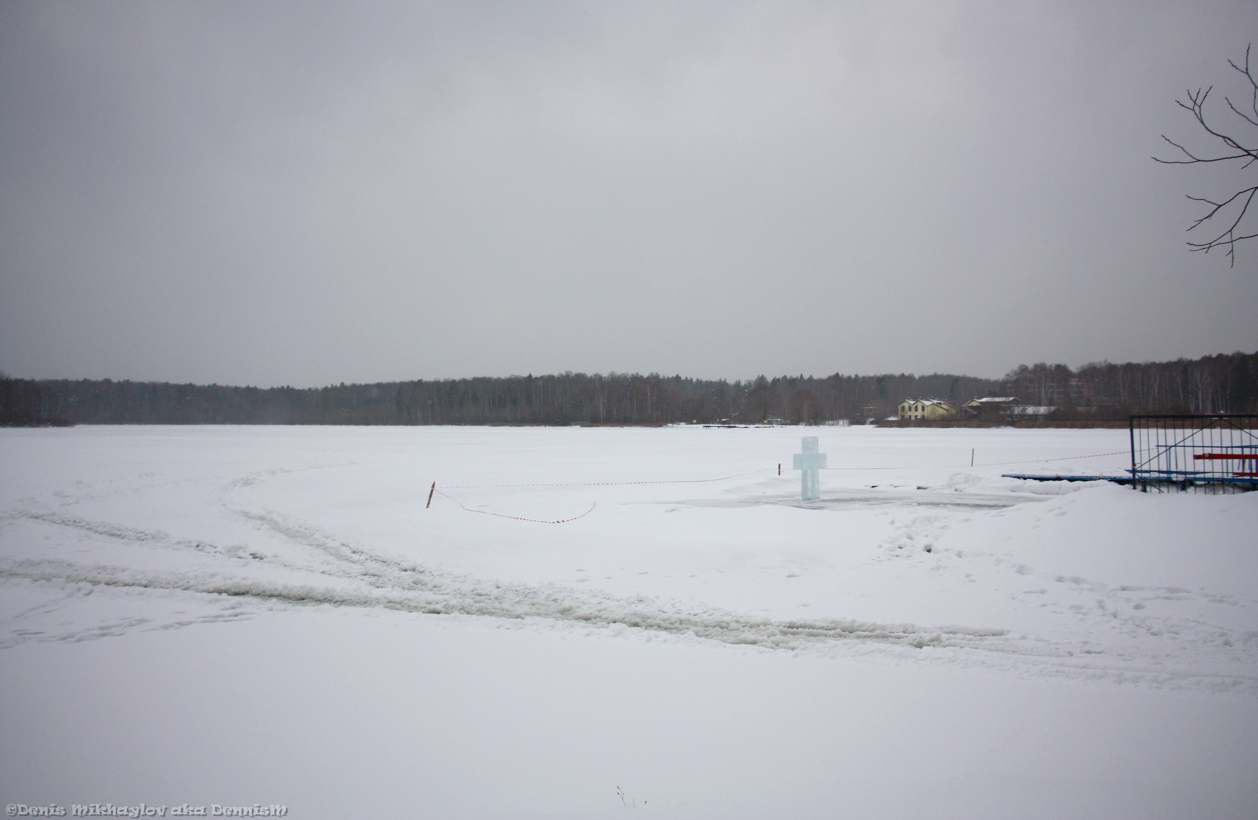 Московская область Домодедово авиационный все озера зимой