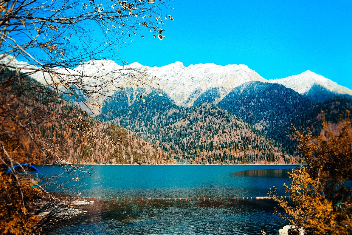Озеро Рица Абхазия зимой