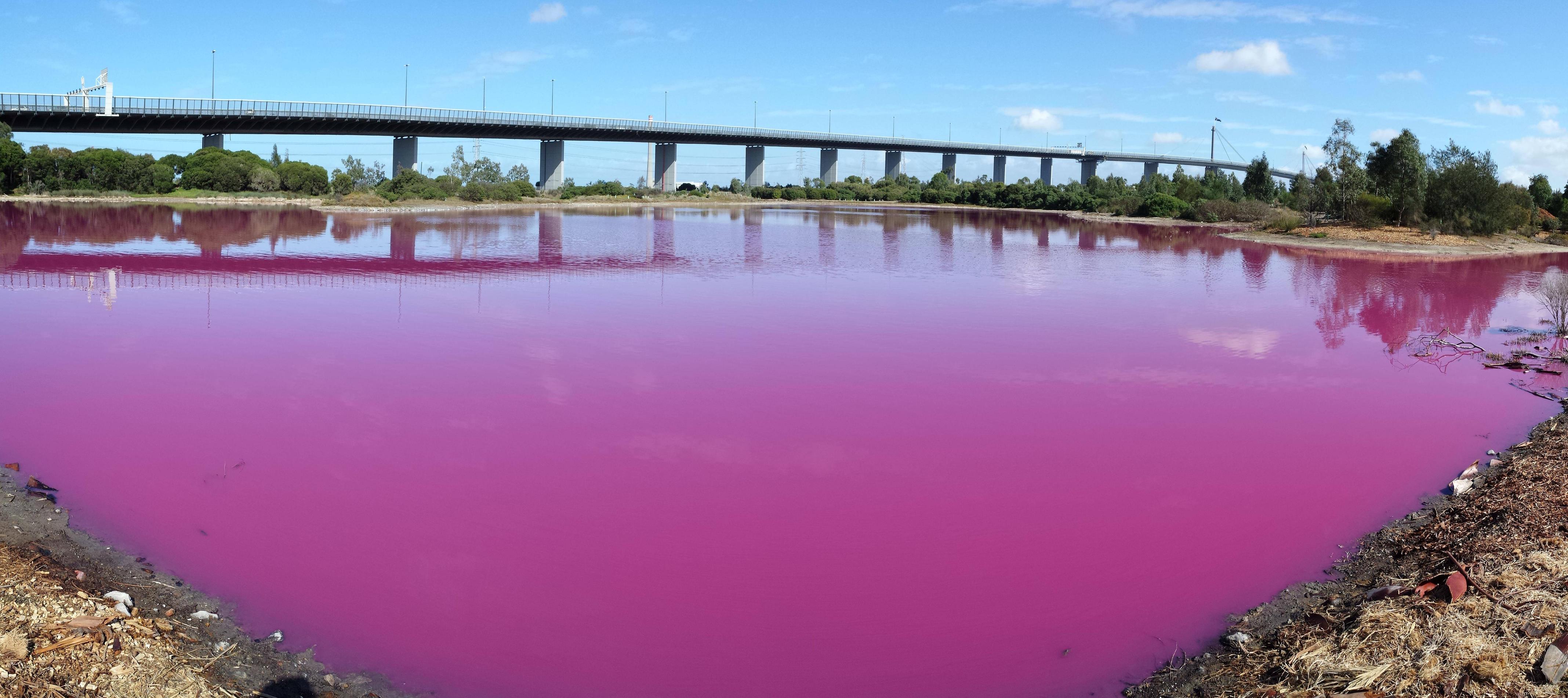 Мельбурн розовое озеро