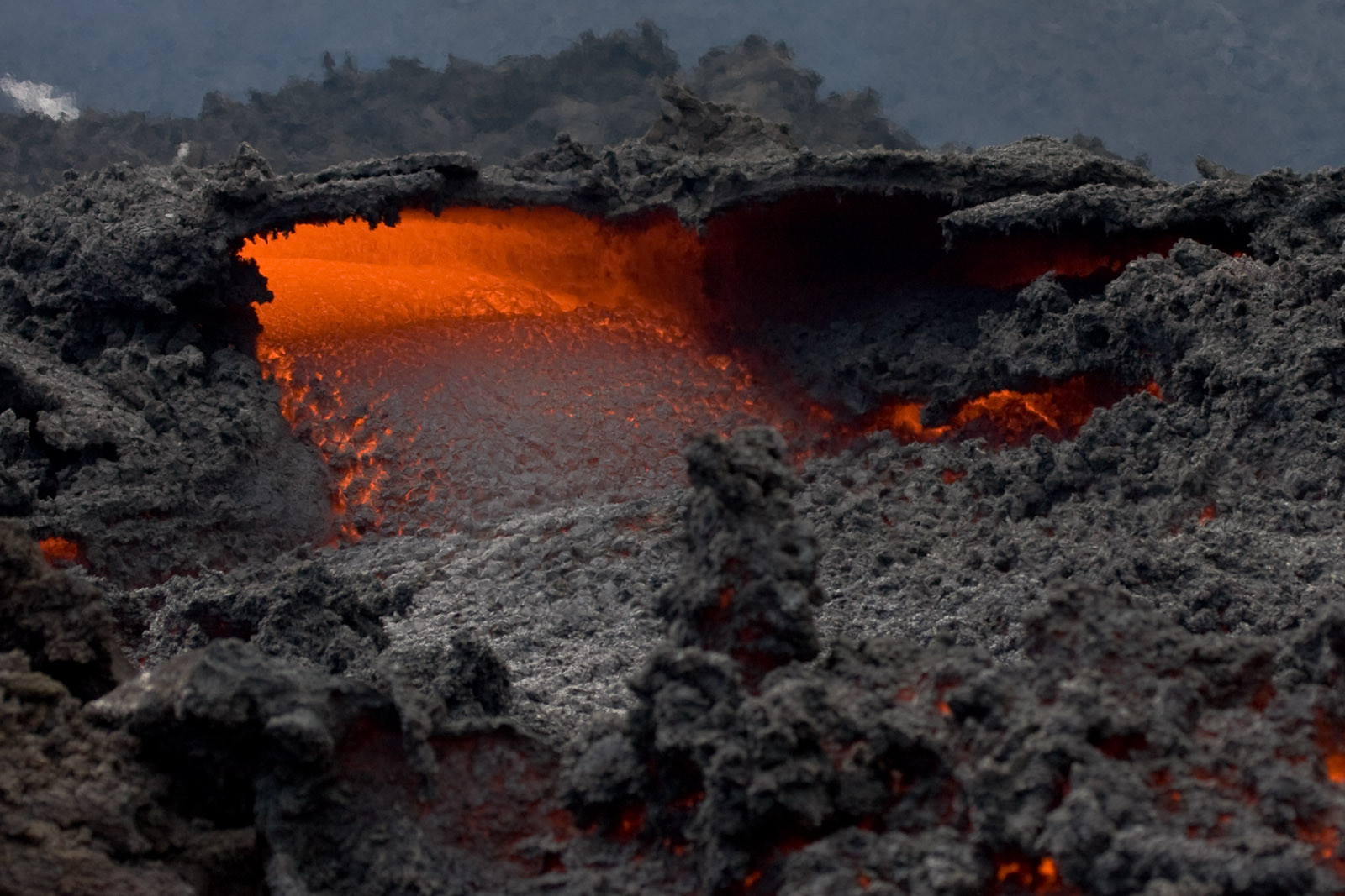 Разрушение вулкана