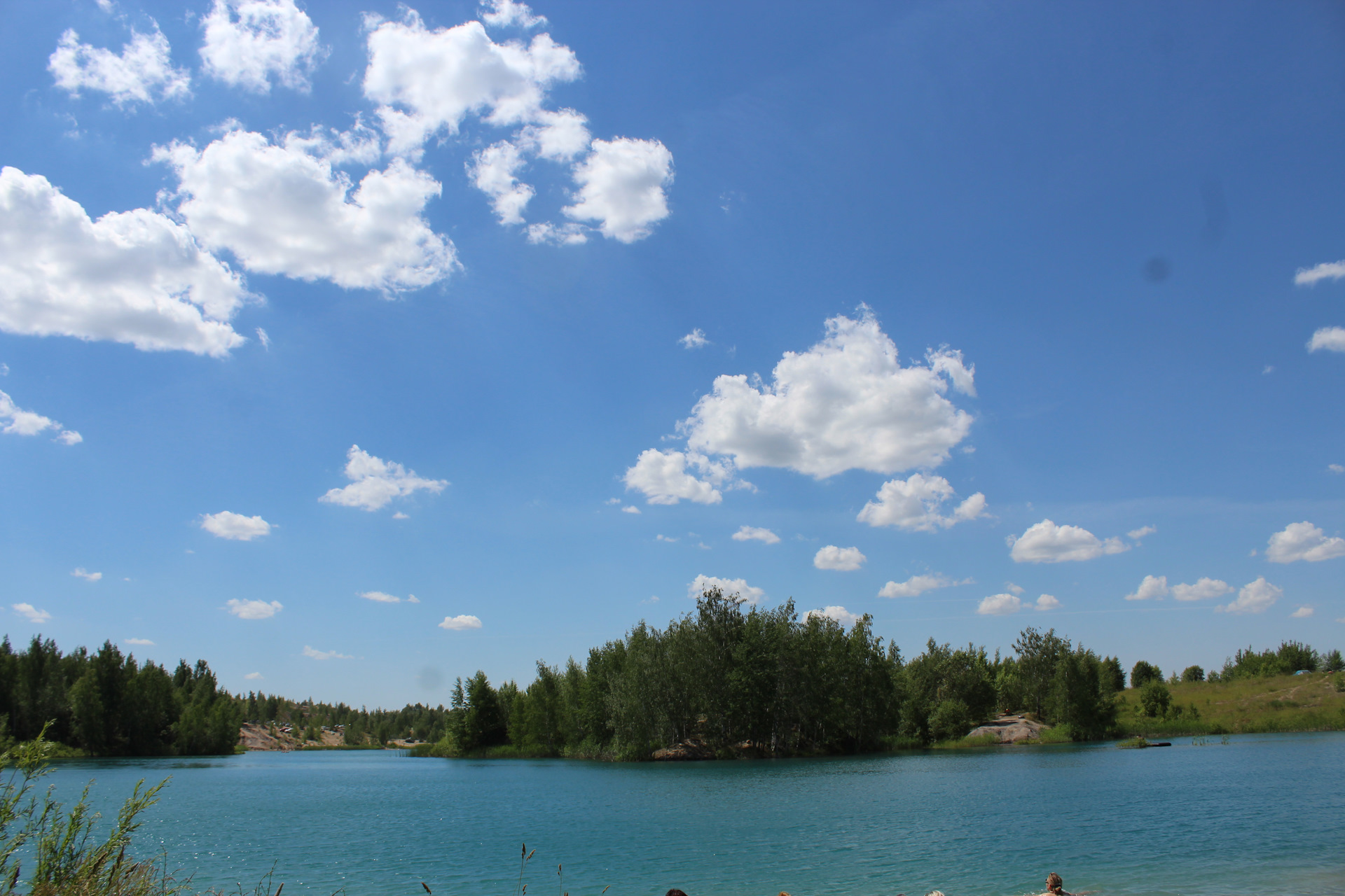 Голубое озеро Золотово Воскресенский