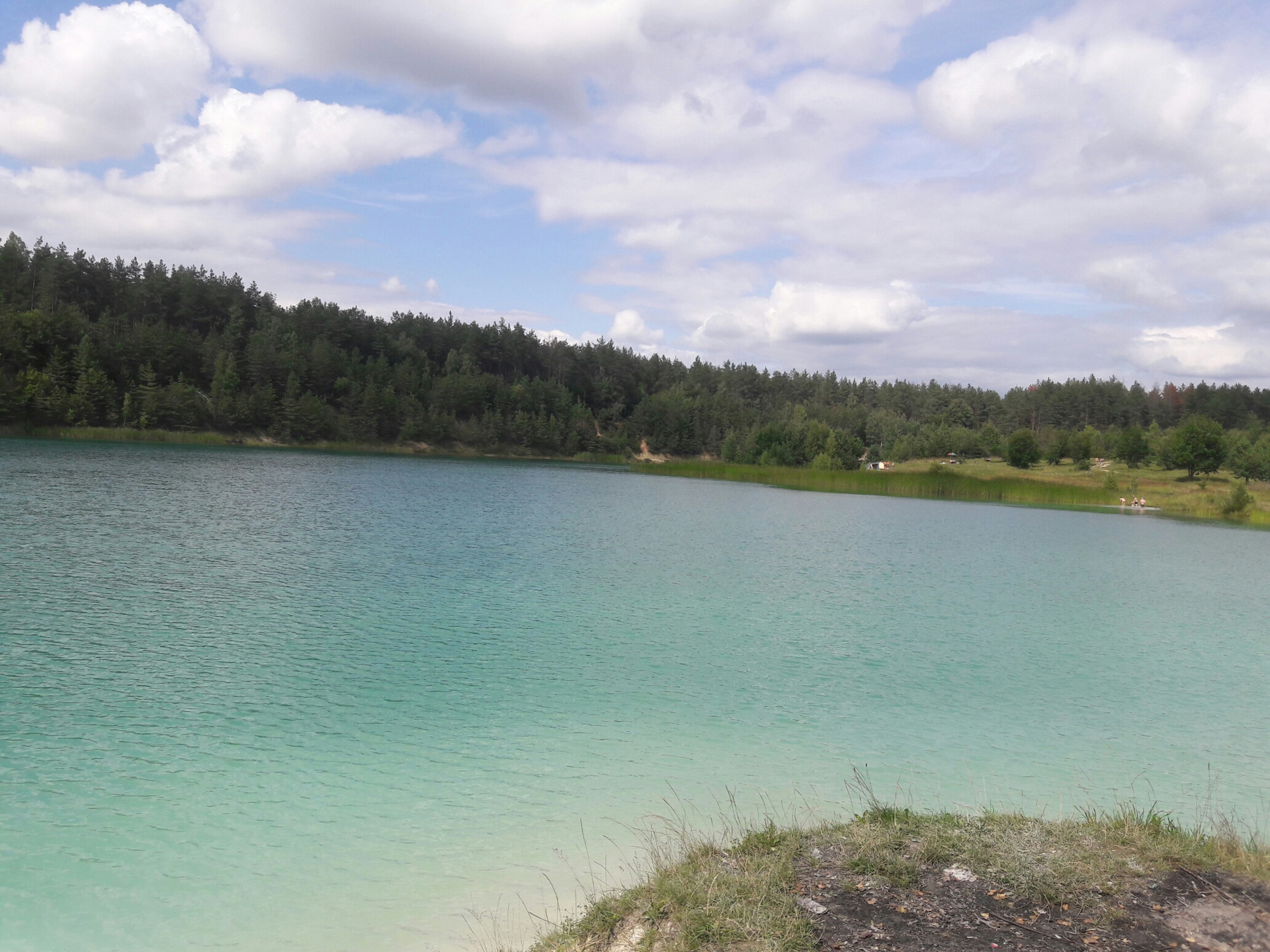 Голубое озеро Рощино Ленинградская область