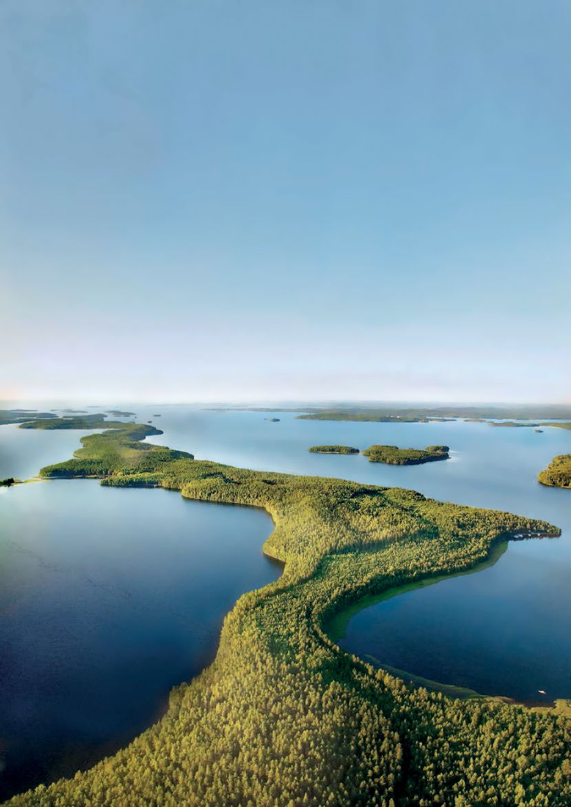 Озеро Пяйянне Финляндия