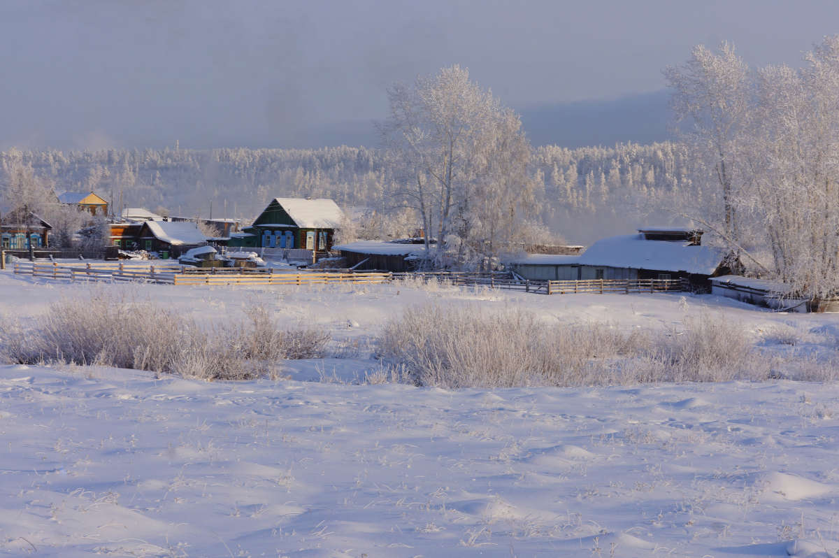 Невон Усть-Илимского района зимой