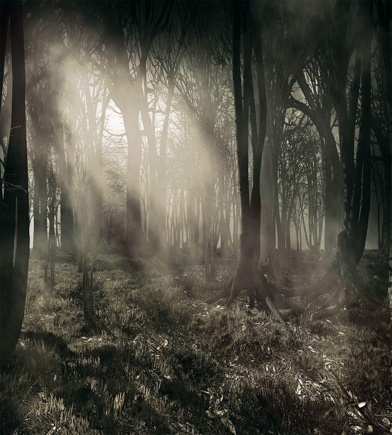 Готический лес туман