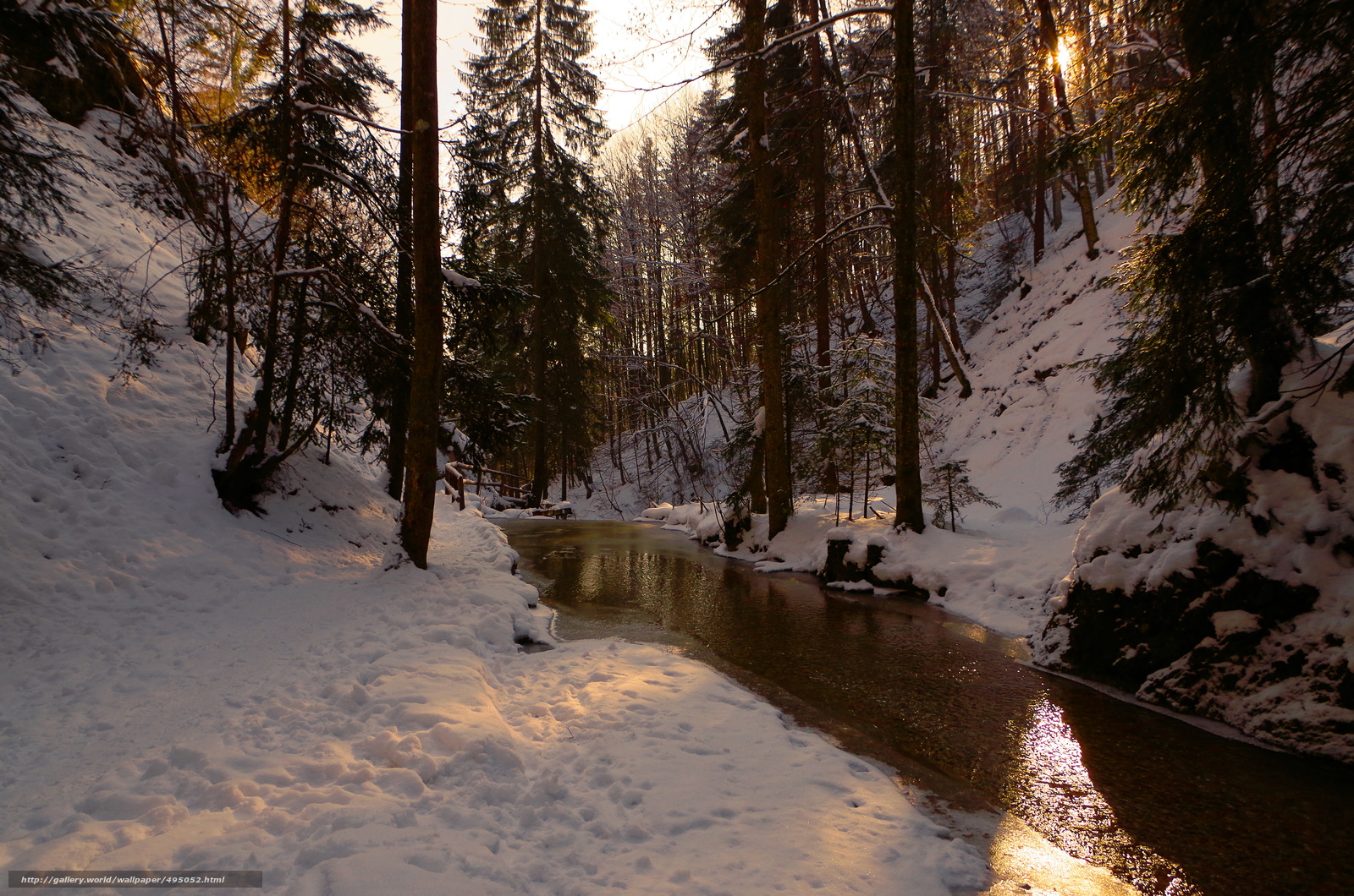Река Узола зимой