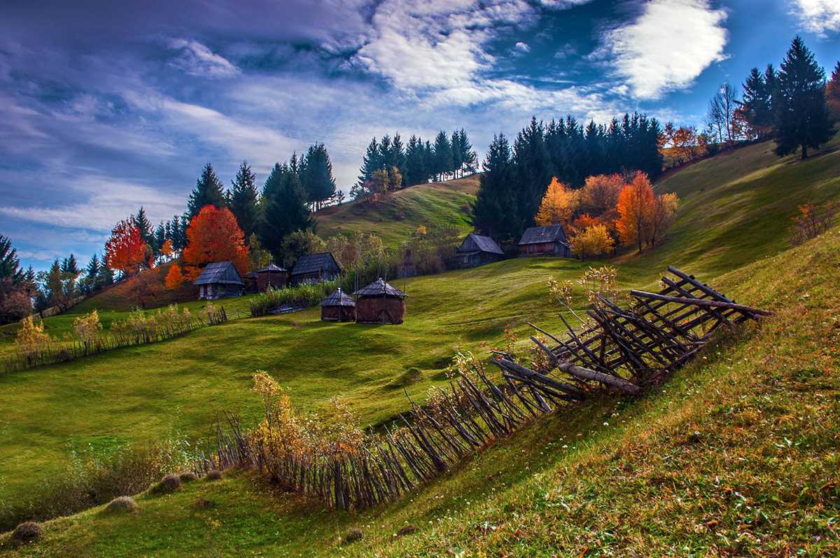Румыния Трансильвания осень