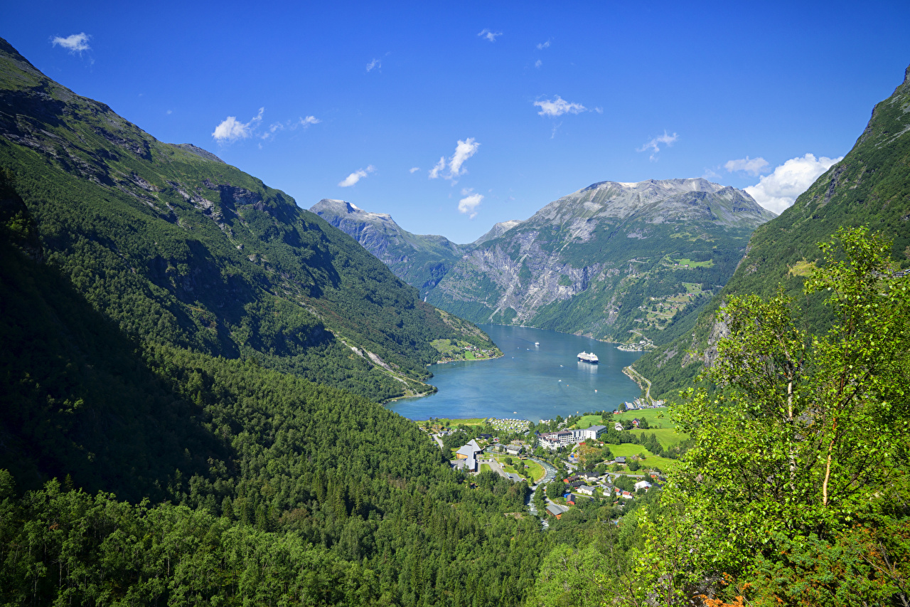 Лесистые горы Норвегии