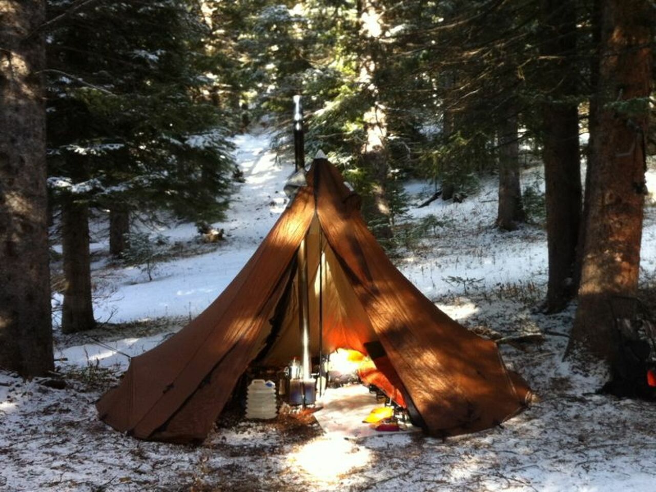 Tent Tipi Winter