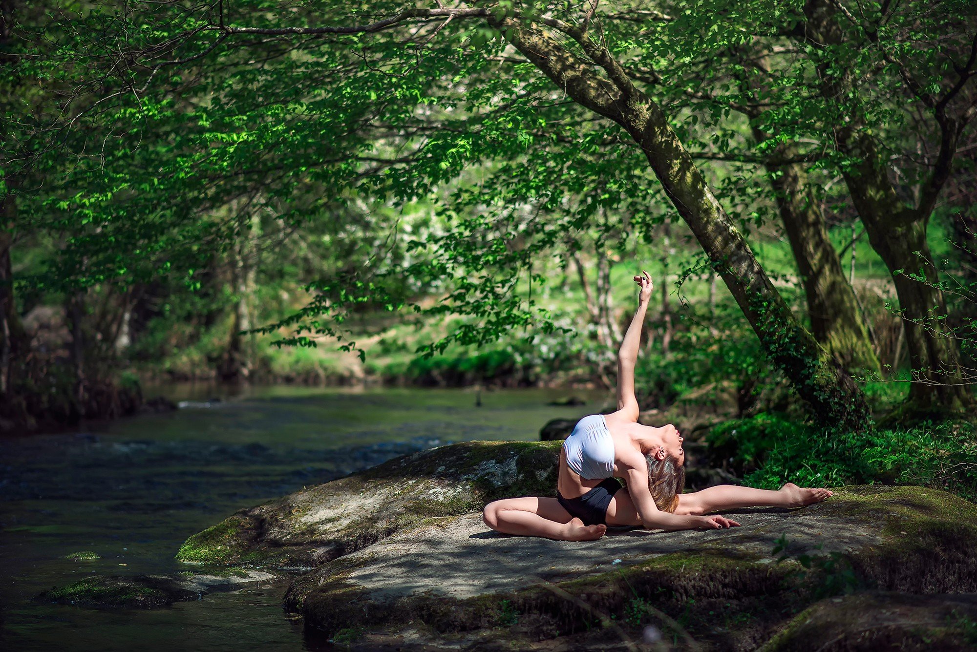 Фотосессия йога на природе