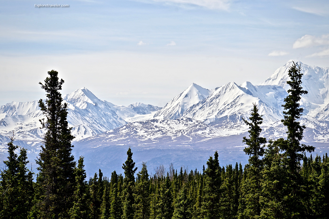 Аляска горы лес