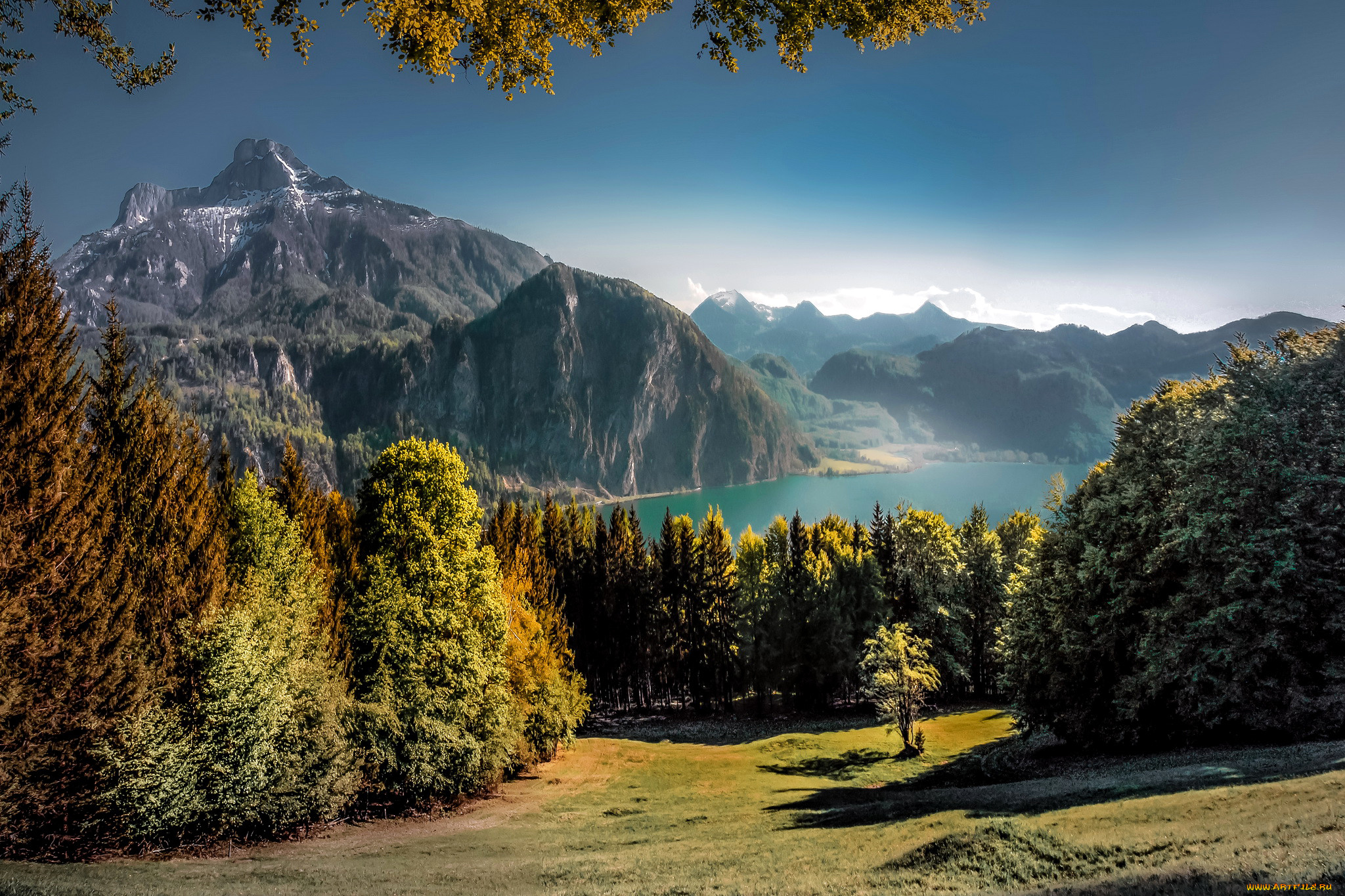 Австрия Oetz горы природа
