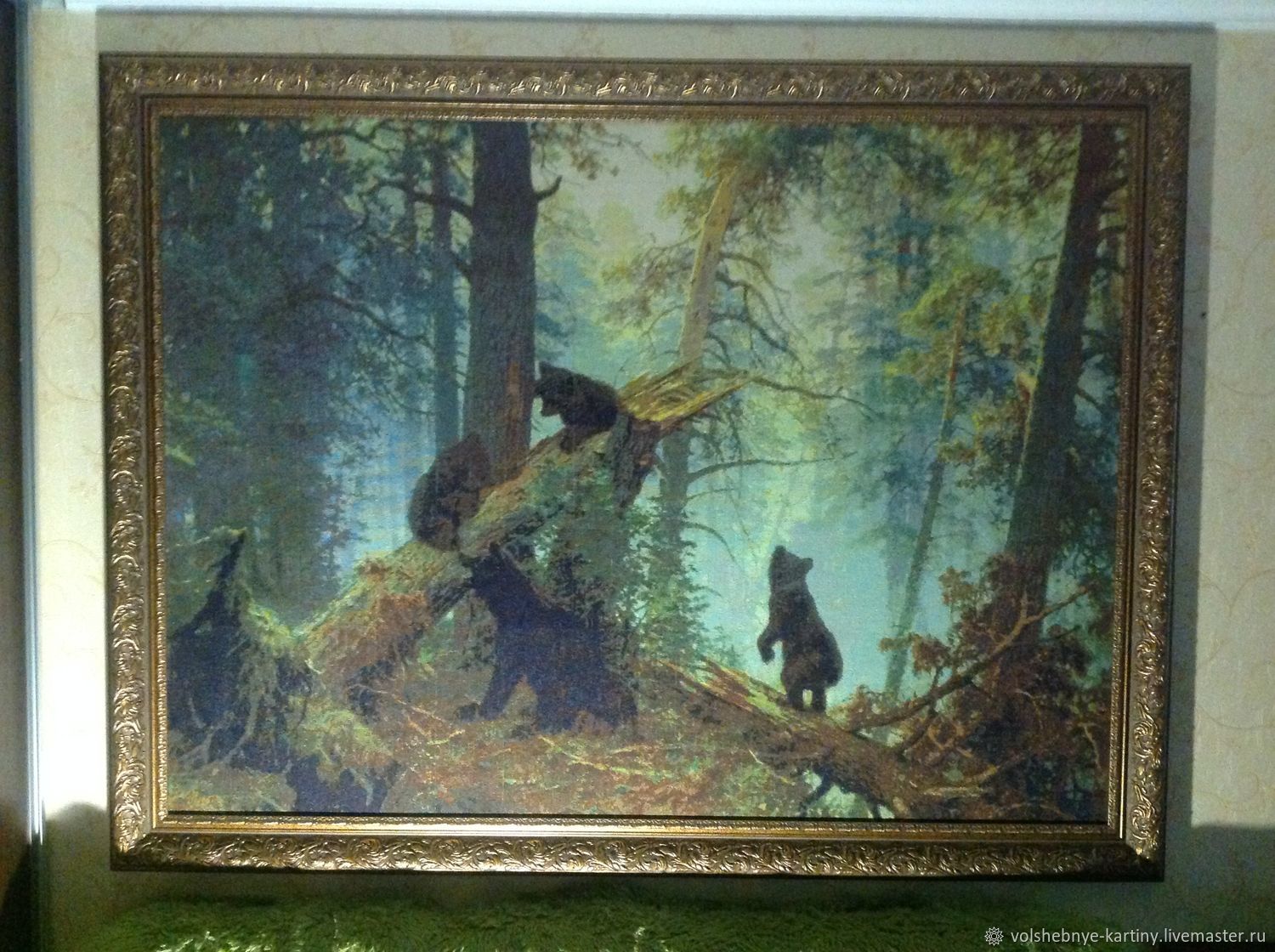 Утро в Сосновом лесу, Шишкин, 1889