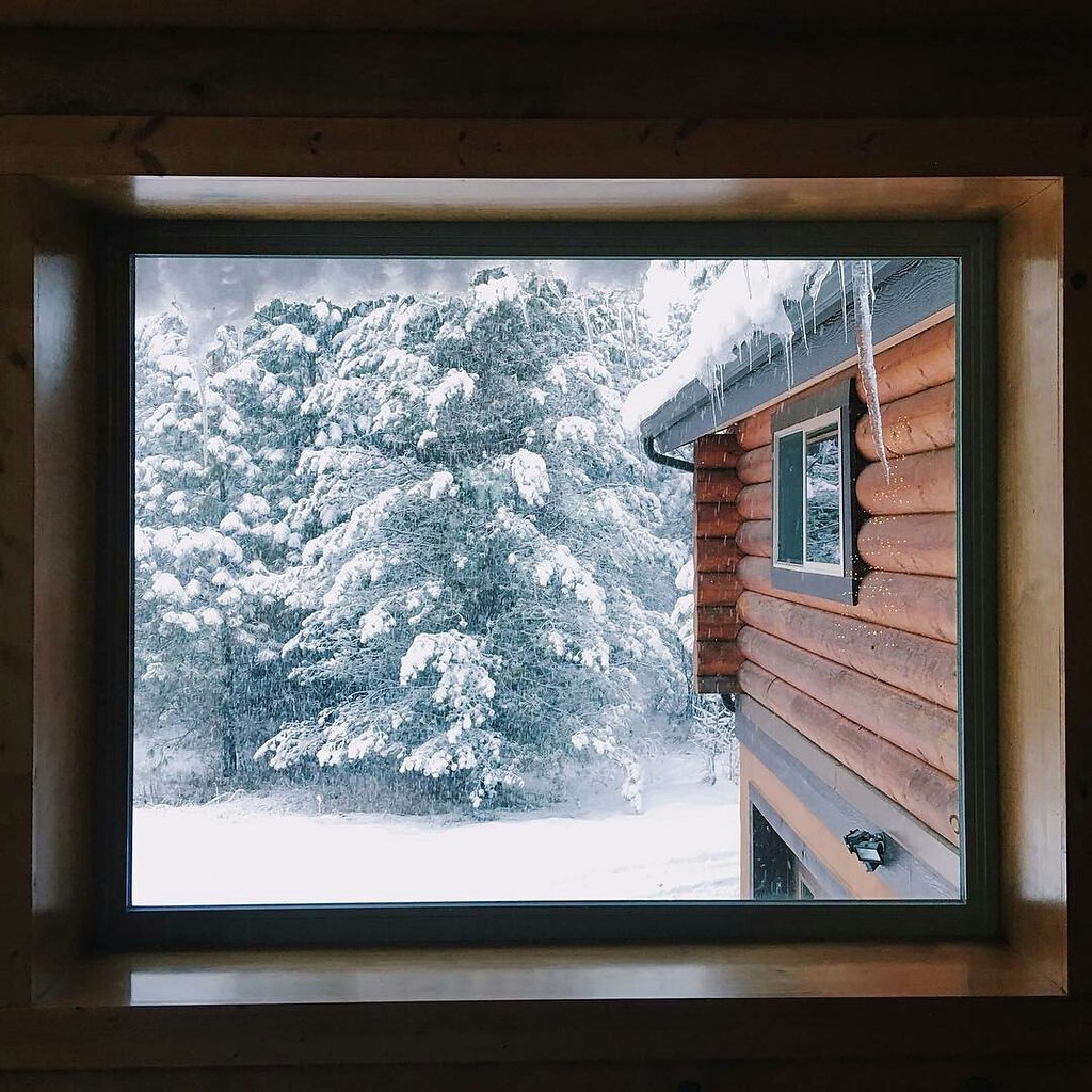 Зимний пейзаж из окна