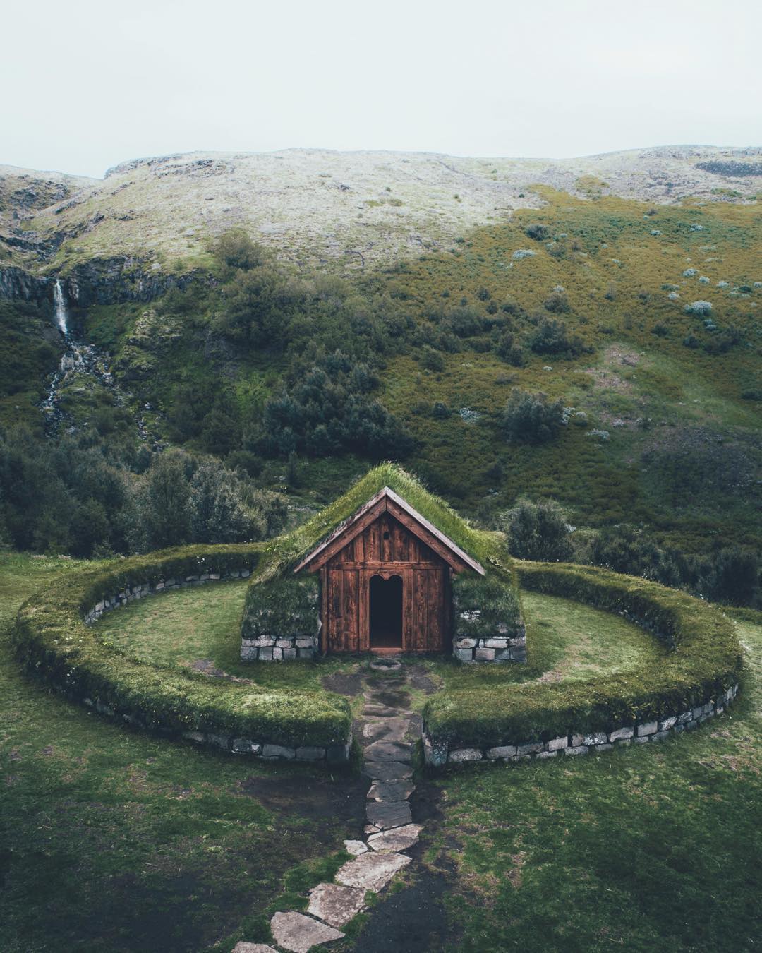 лес в исландии